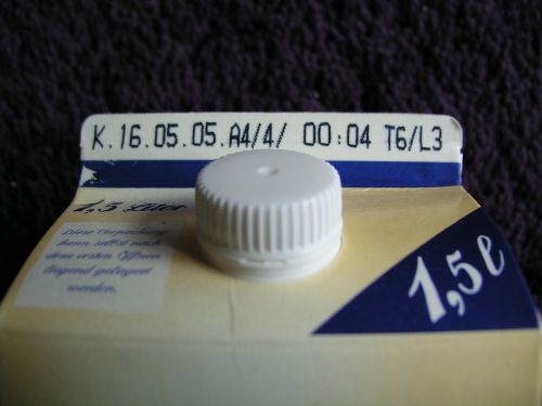 Vorbildlicher Schraubverschluss einer Milchpackung.